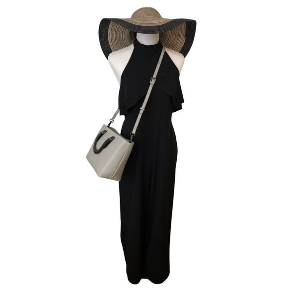 BOLVAINT PARIS Veronique Gray Leather Tote Black Handles Detachable Strap NWOT - Picture 11 of 11